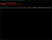 Tablet Screenshot of allhallowsball.org